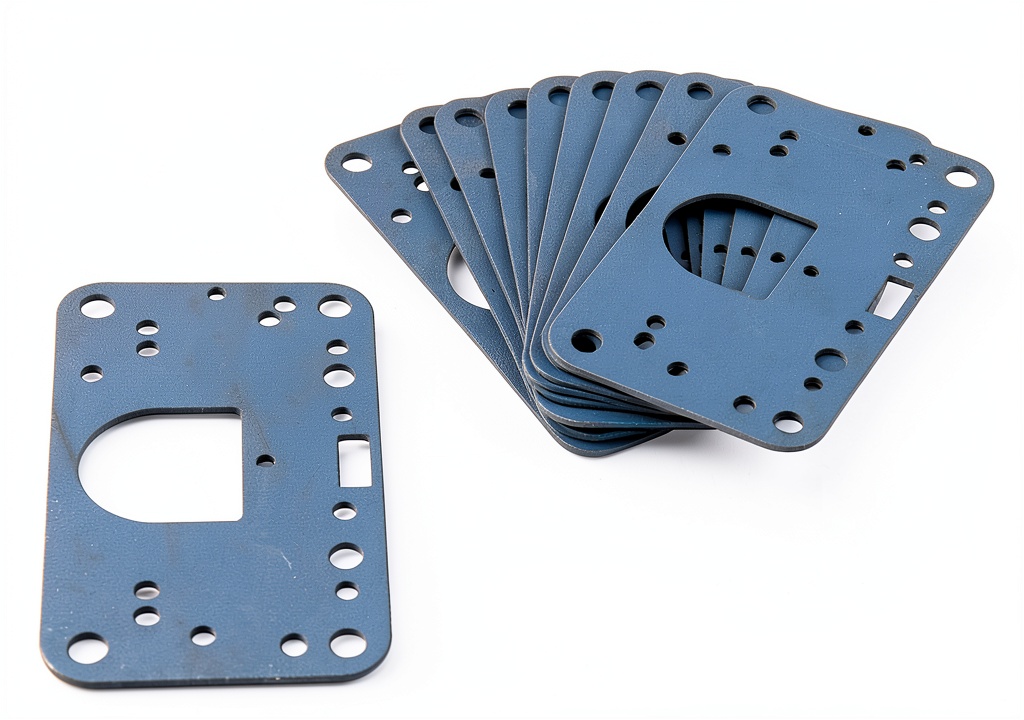 Holley metering block gaskets installed in a fuel injection system