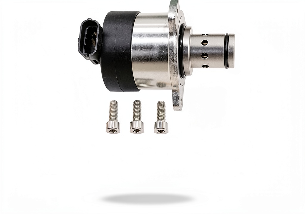 Fuel meter valve installed on a diesel engine