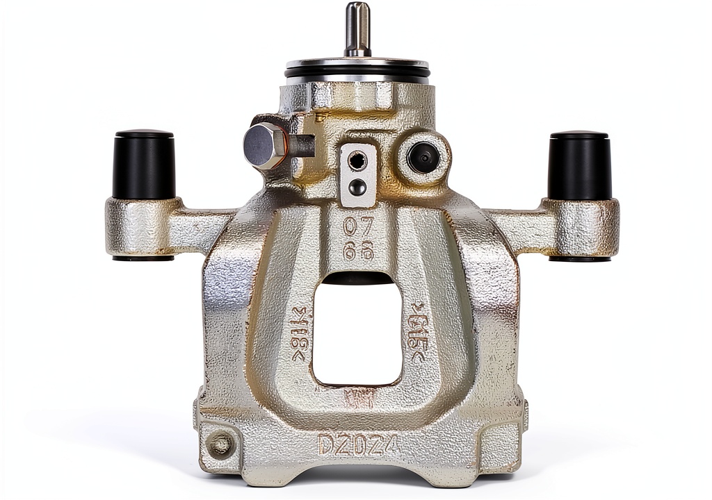 Installing Brake Caliper ApplianPar LR113706 Aluminum Design on a wooden bench