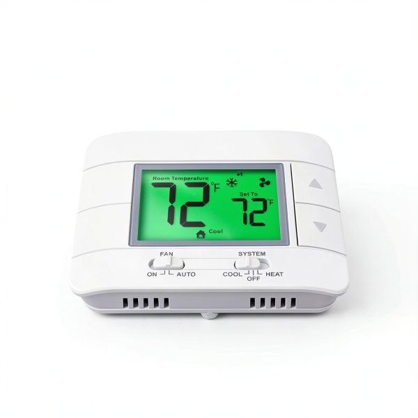 Thermostat Garystat Non Programmable 2 Heat 2 Cool Green LCD-3