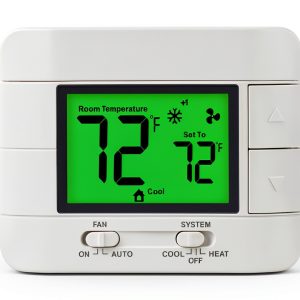 Thermostat Garystat Non Programmable 2 Heat 2 Cool Green LCD-0