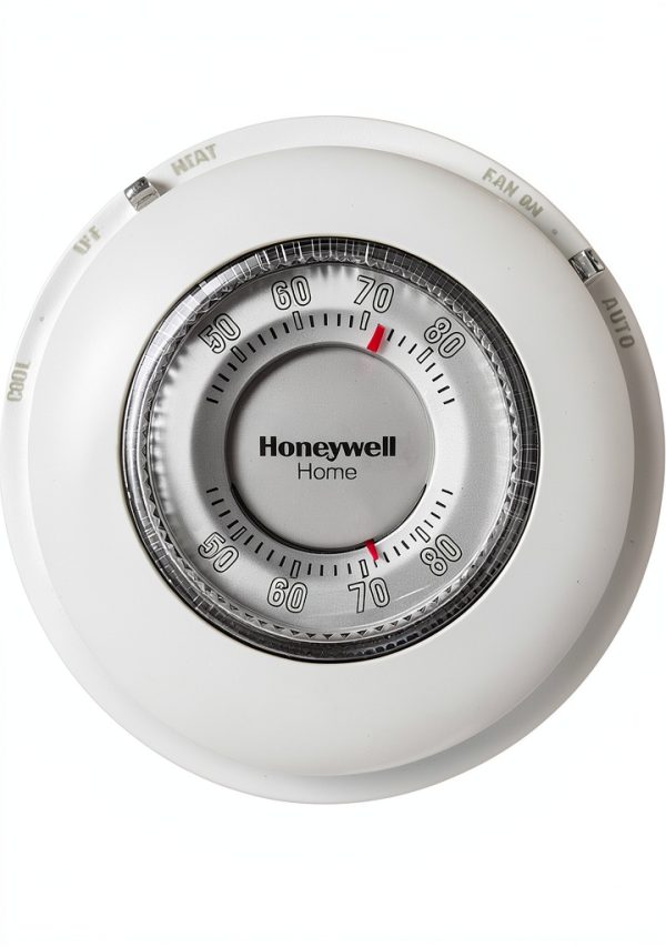Honeywell CT87N1001 The Round Nonprogrammable Thermostat Large White-0
