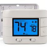 Non-Programmable Thermostat Aowel 1 Heat 1 Cool White Digital-0