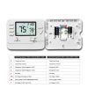 Heat Pump Thermostat Heagstat H721 2-Heat/1-Cool 2.12" Display-4