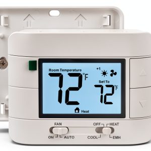 Heat Pump Thermostat Aowel AW721 2 Heat 1 Cool NonProg Backlit LCD-0