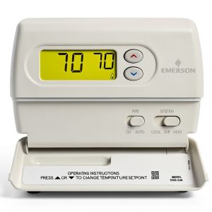 Emerson 1F86-344 Non Programmable Thermostat White Rodgers Backlit LCD-0
