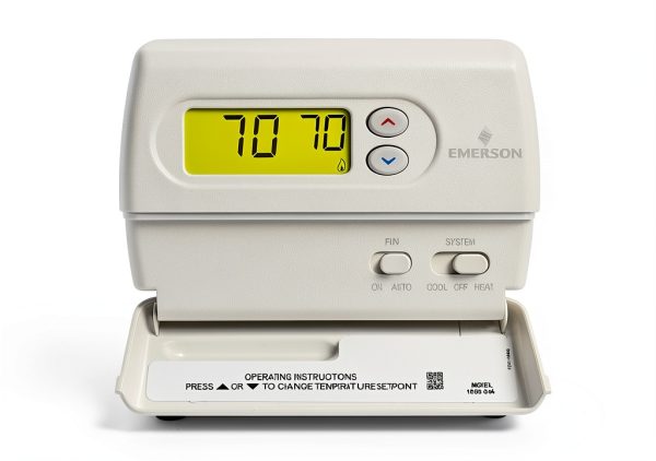 Emerson 1F86-344 Non Programmable Thermostat White Rodgers Backlit LCD-0