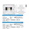 Heat Pump Thermostat Aowel AW721 2 Heat 1 Cool NonProg Backlit LCD-3