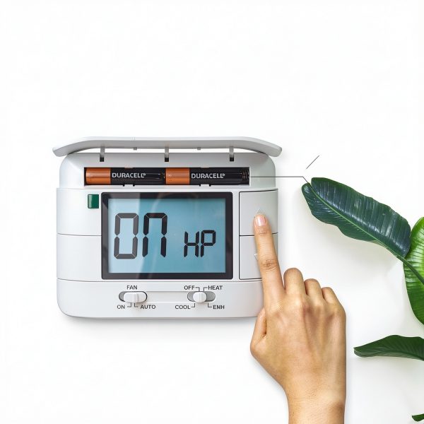 Heat Pump Thermostat Aowel AW721 2 Heat 1 Cool NonProg Backlit LCD-2